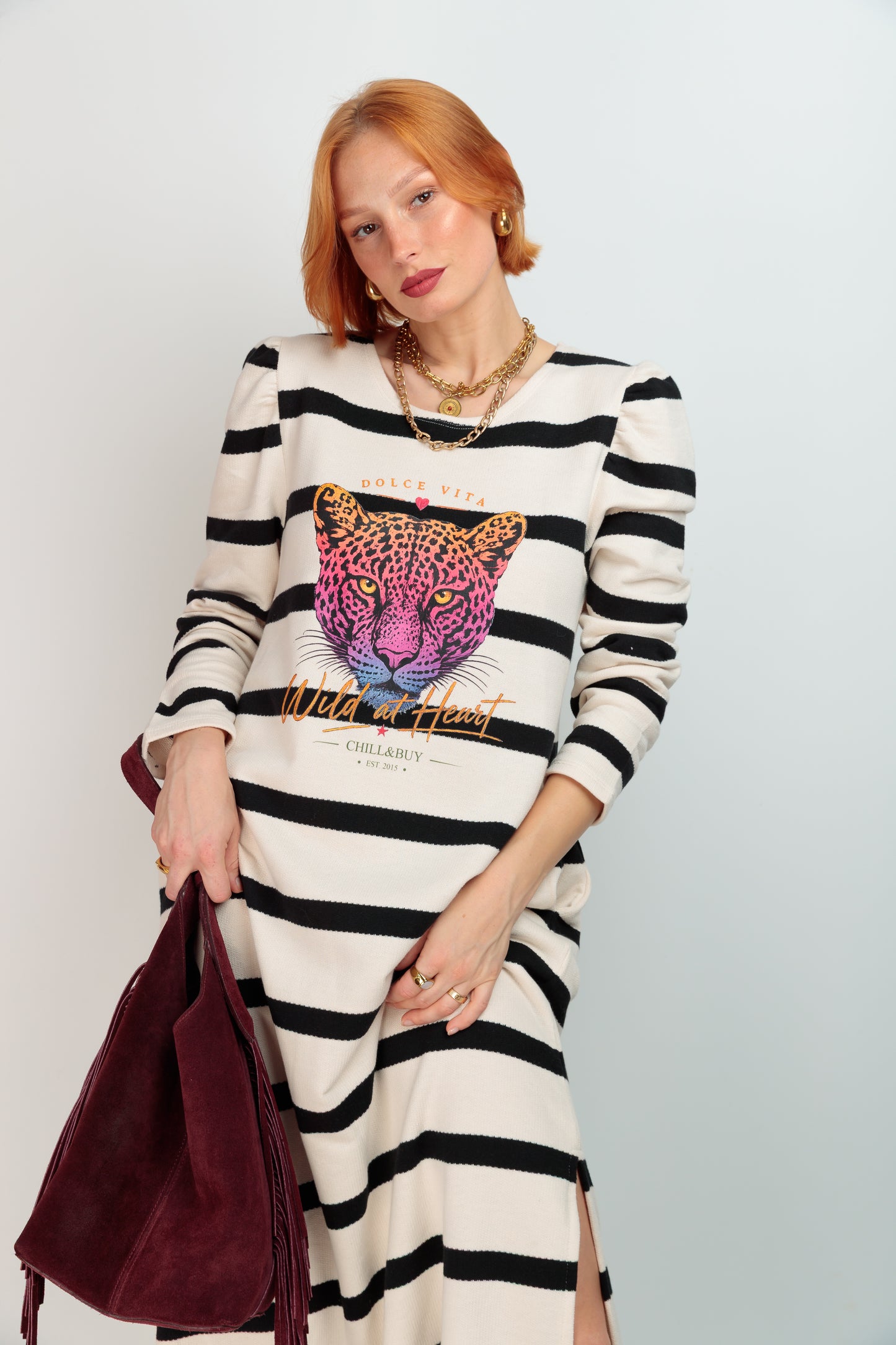 Fortuna Tiger Stripe Dress