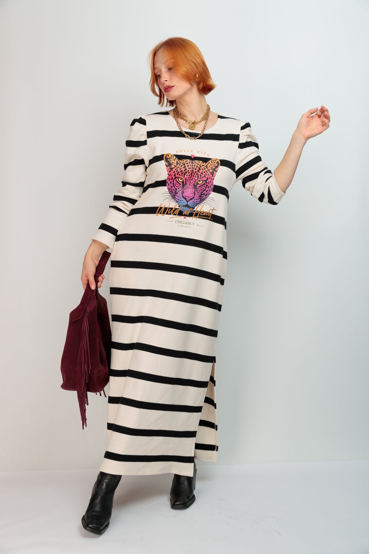 Fortuna Tiger Stripe Dress