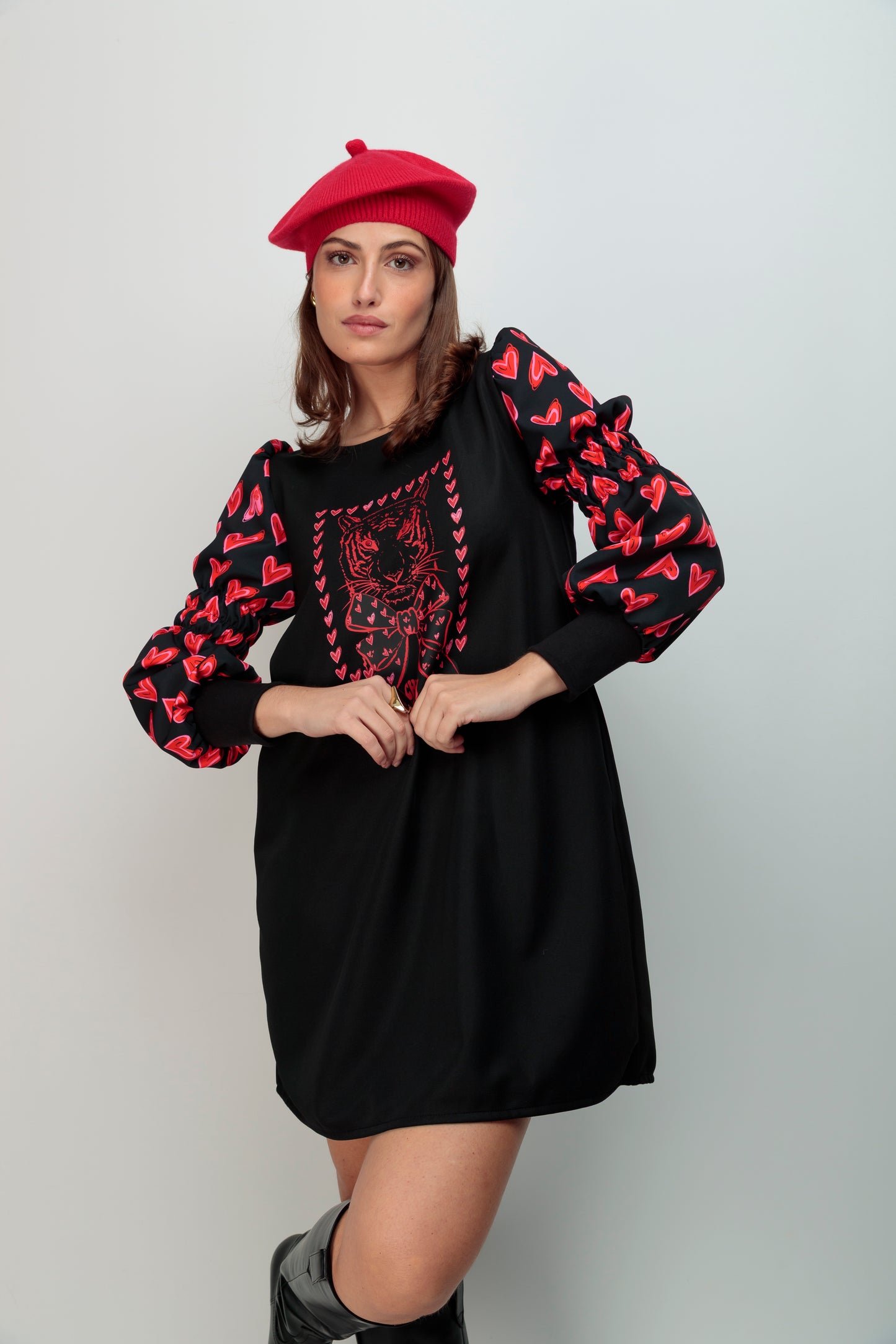 Vestido Manga Alegra Tiger Lazo