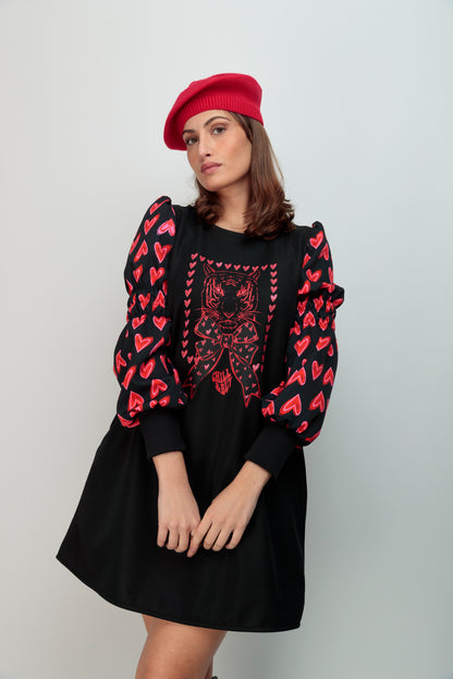 Vestido Manga Alegra Tiger Lazo