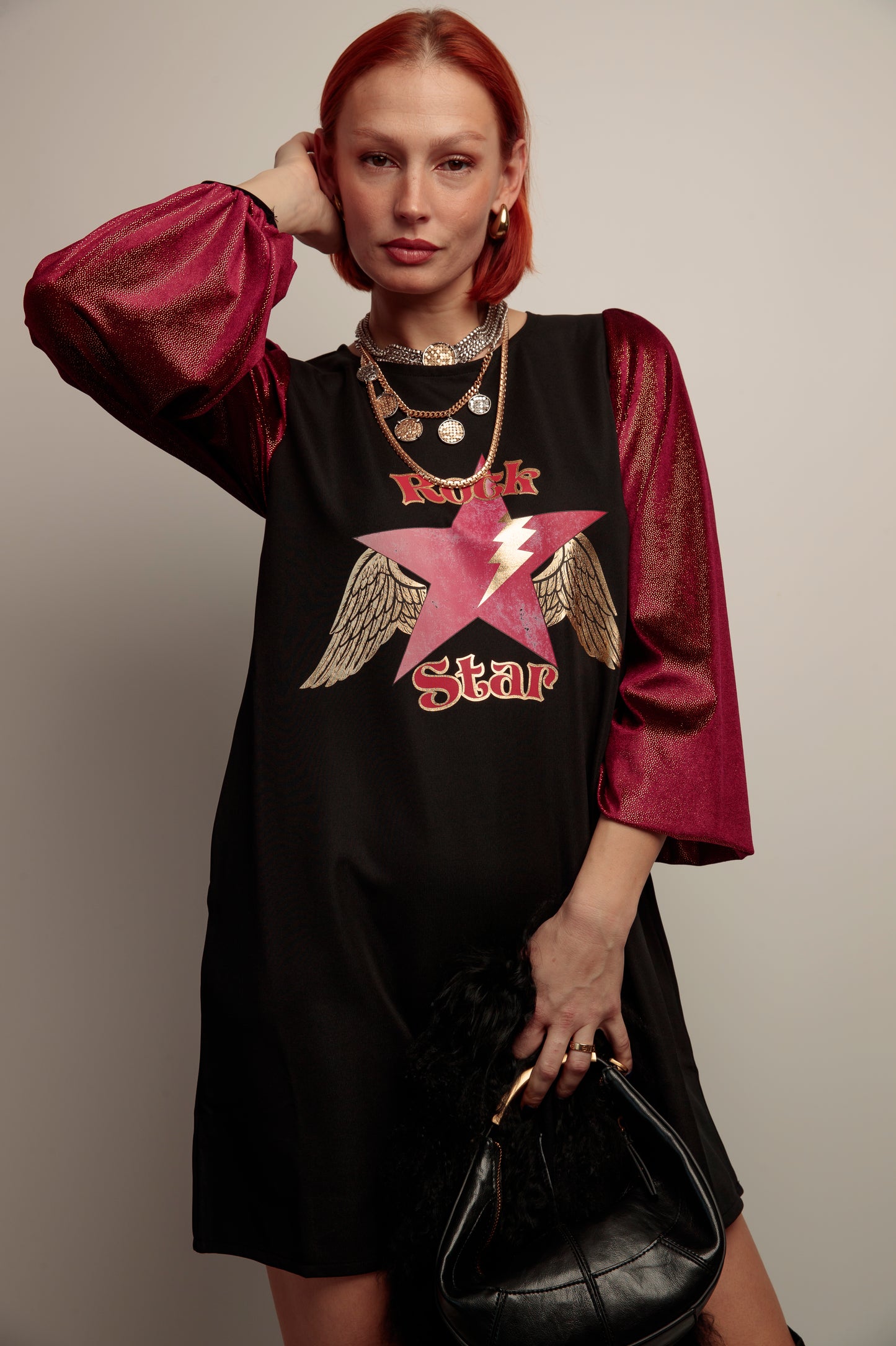 Vestido Manga Amelia Rock Star