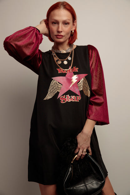 Vestido Manga Amelia Rock Star