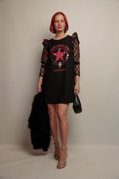 Vestido Manga Rita Shine