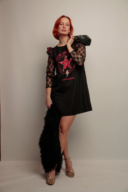 Vestido Manga Rita Shine