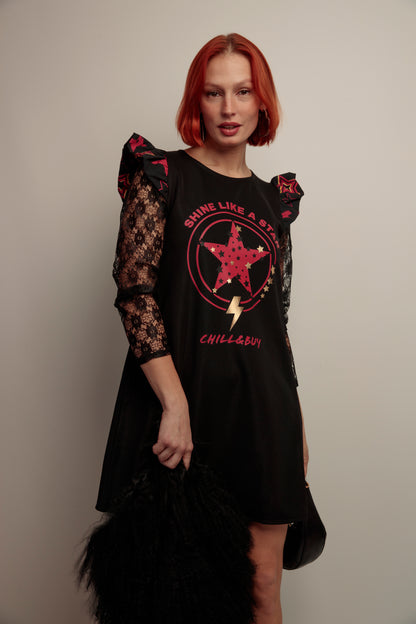 Vestido Manga Rita Shine