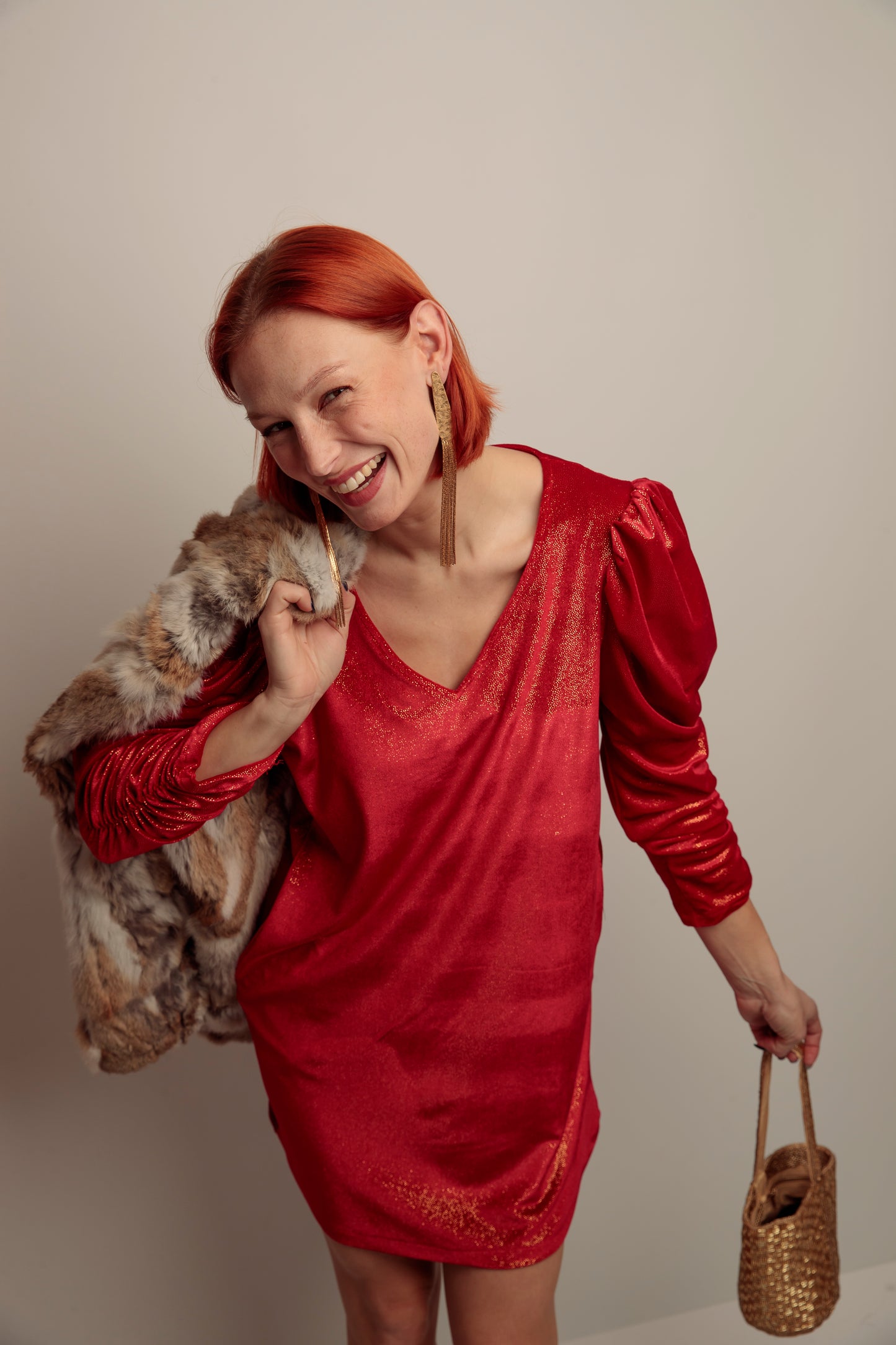 Vestido Pico Lupita Rojo