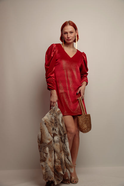 Vestido Pico Lupita Rojo