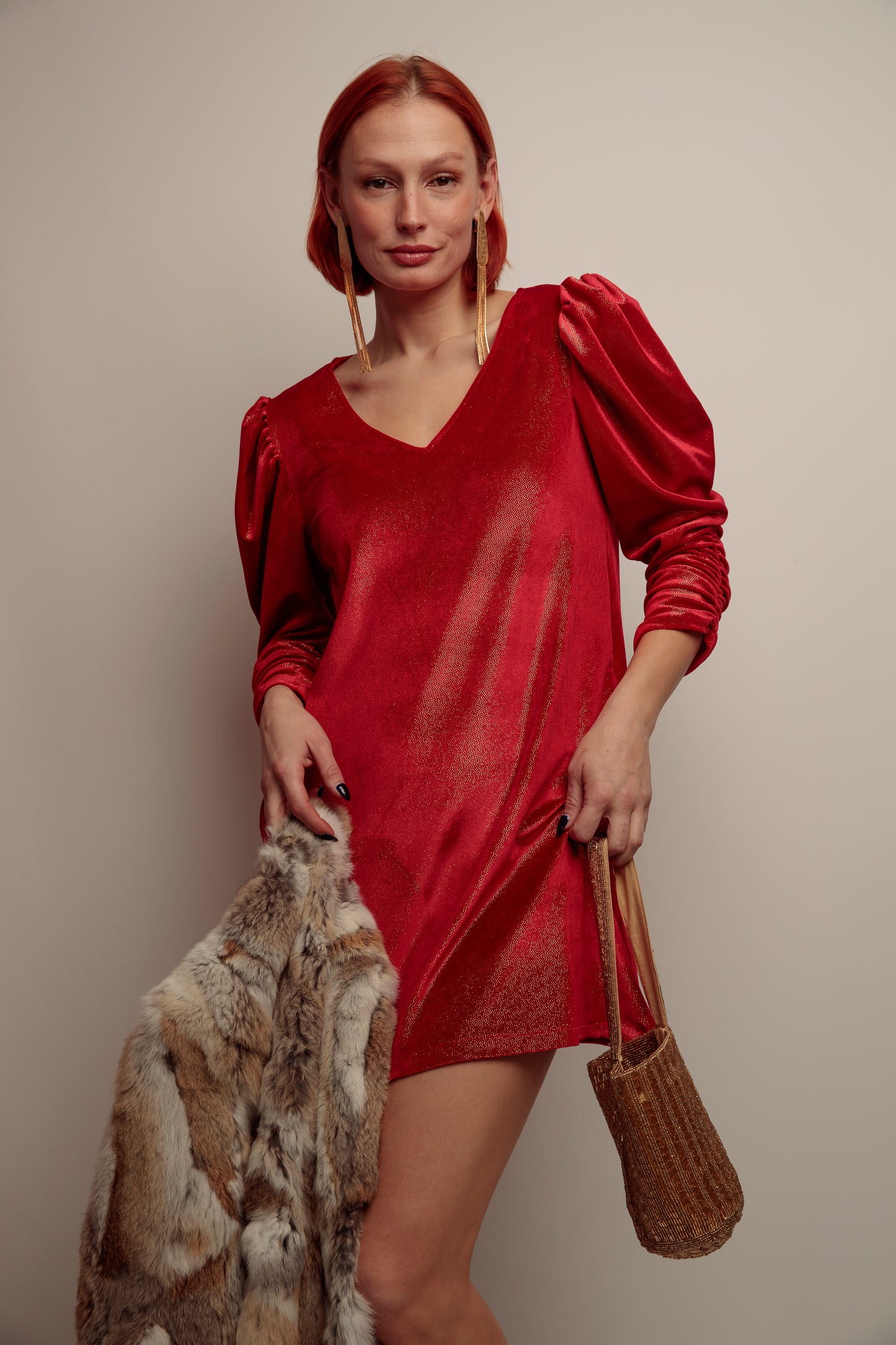 Vestido Pico Lupita Rojo