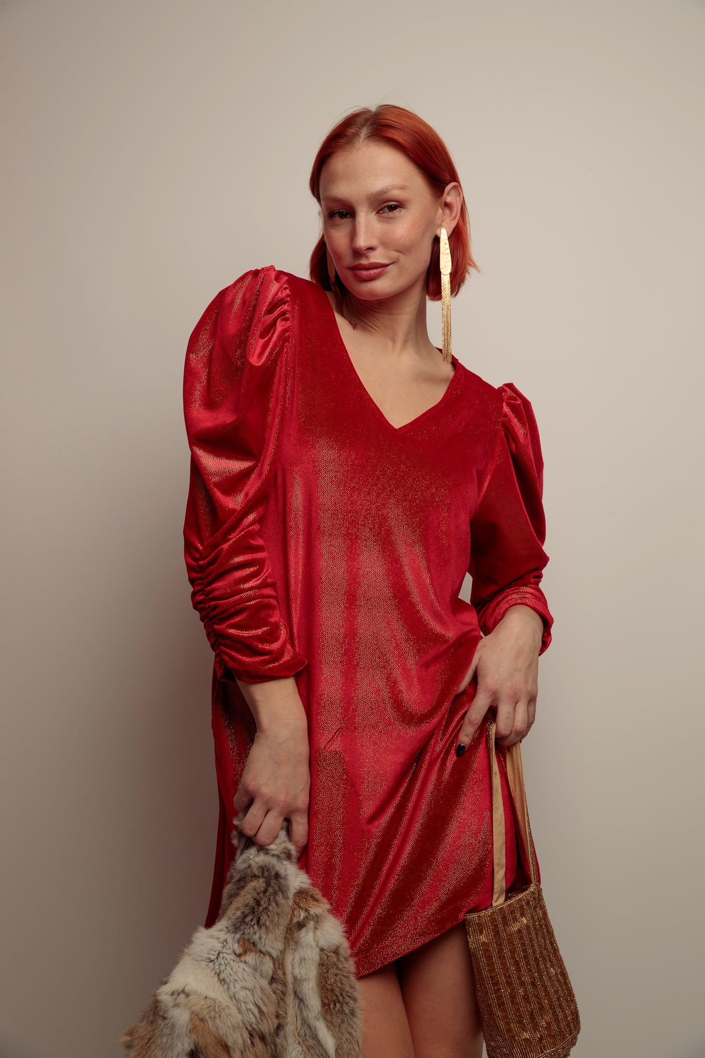 Vestido Pico Lupita Rojo