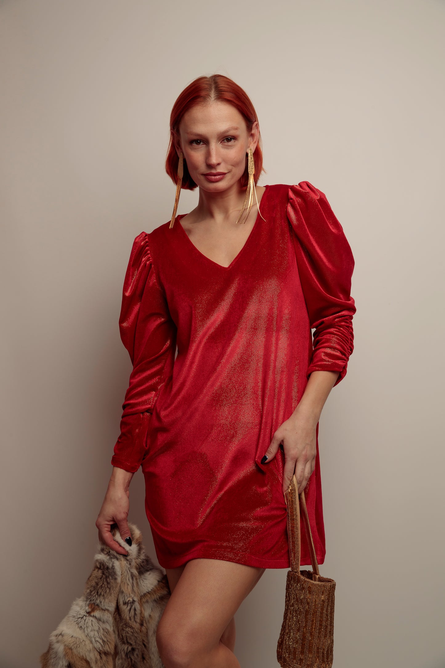 Vestido Pico Lupita Rojo