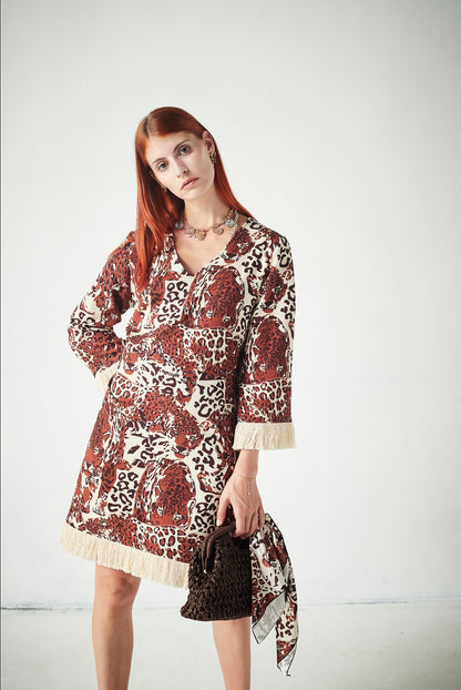 Vestido Safa Tiger Brown