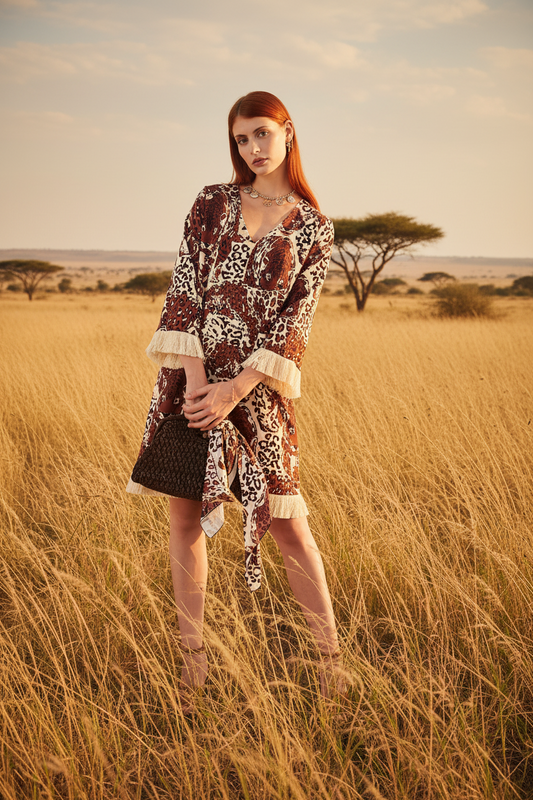 Vestido Safa Tiger Brown