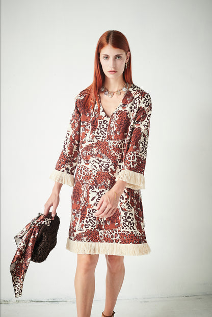 Vestido Safa Tiger Brown