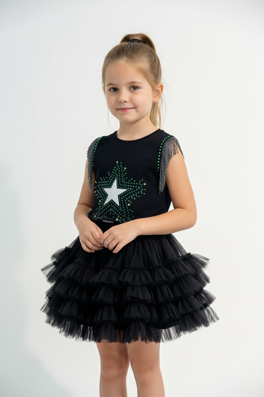 Camiseta Flecos Estrellitas