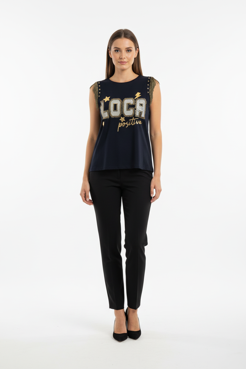 Camiseta Flecos Loca Positiva