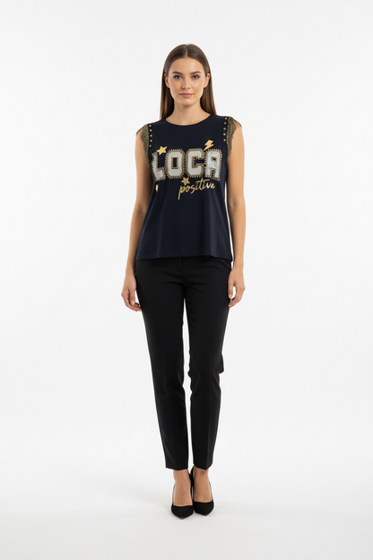 Camiseta Flecos Loca Positiva