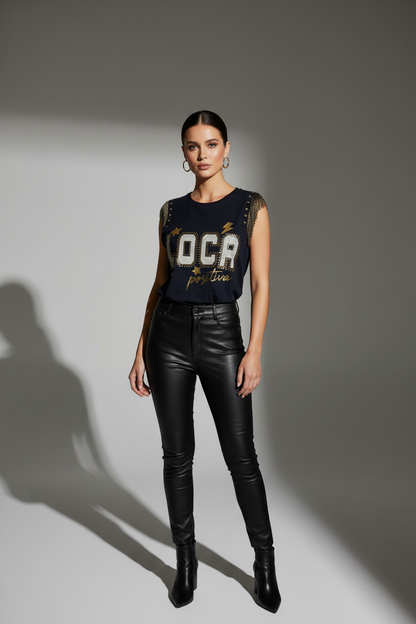 Camiseta Flecos Loca Positiva