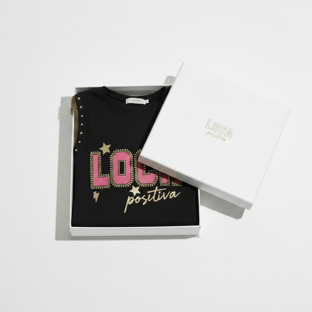 Camiseta Flecos Loca Fucsia
