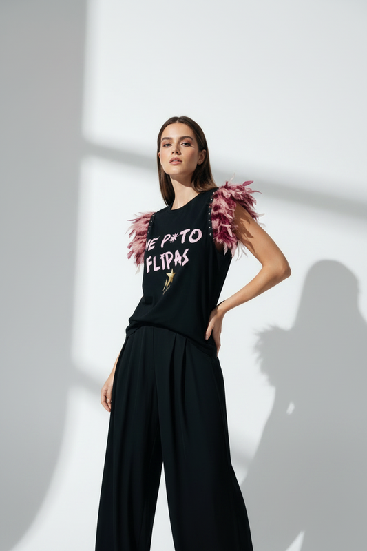 Camiseta Plumas Flipas