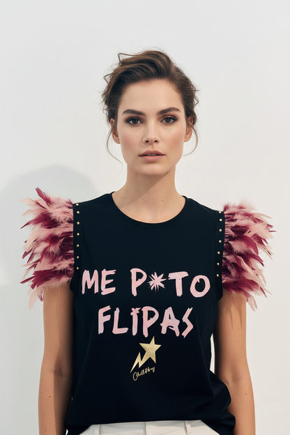 Camiseta Plumas Flipas
