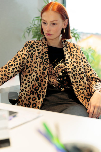 blazer smoking leopard