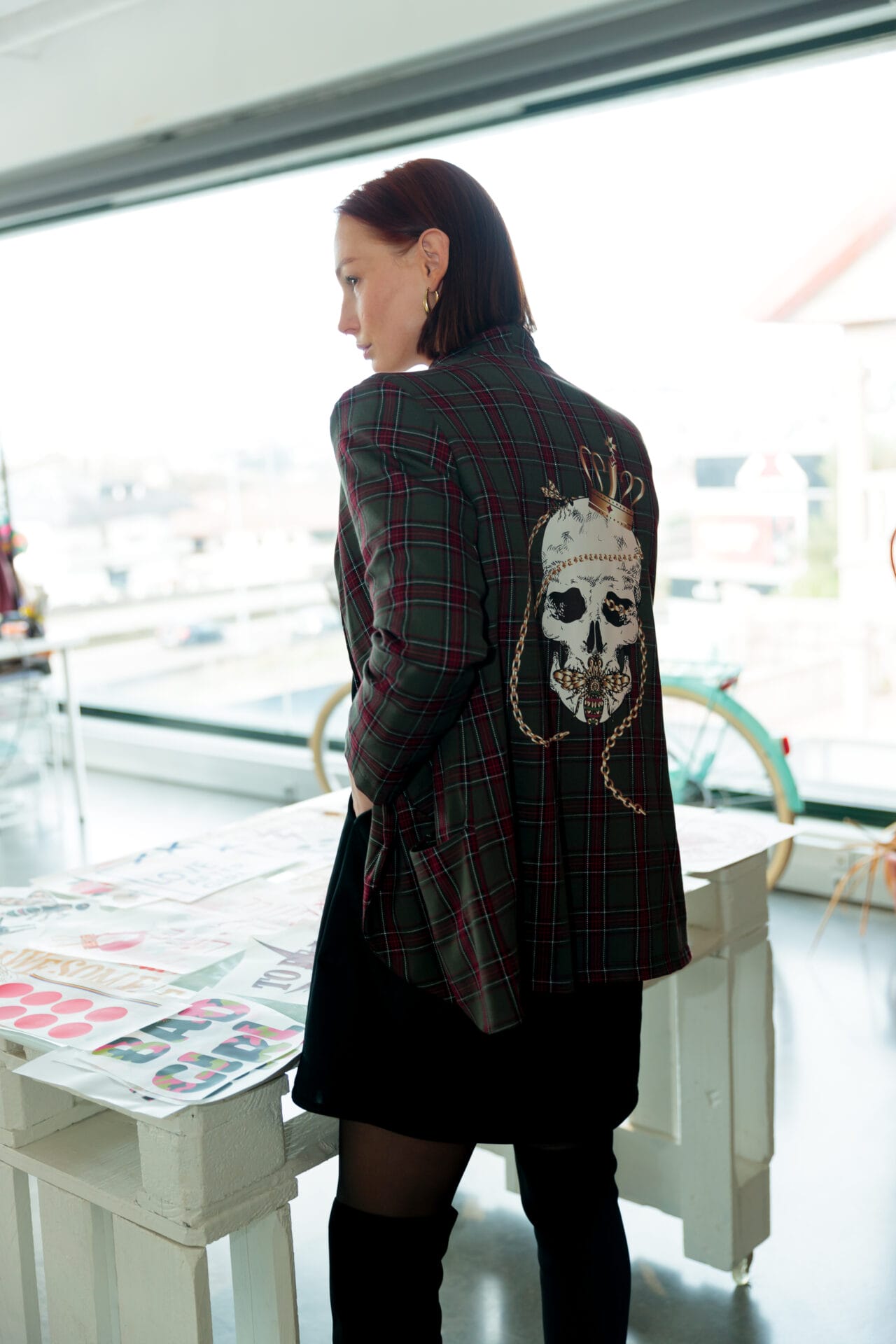 blazer smoking skull deluxe