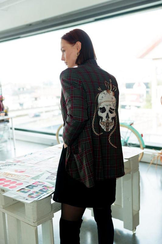 blazer smoking skull deluxe