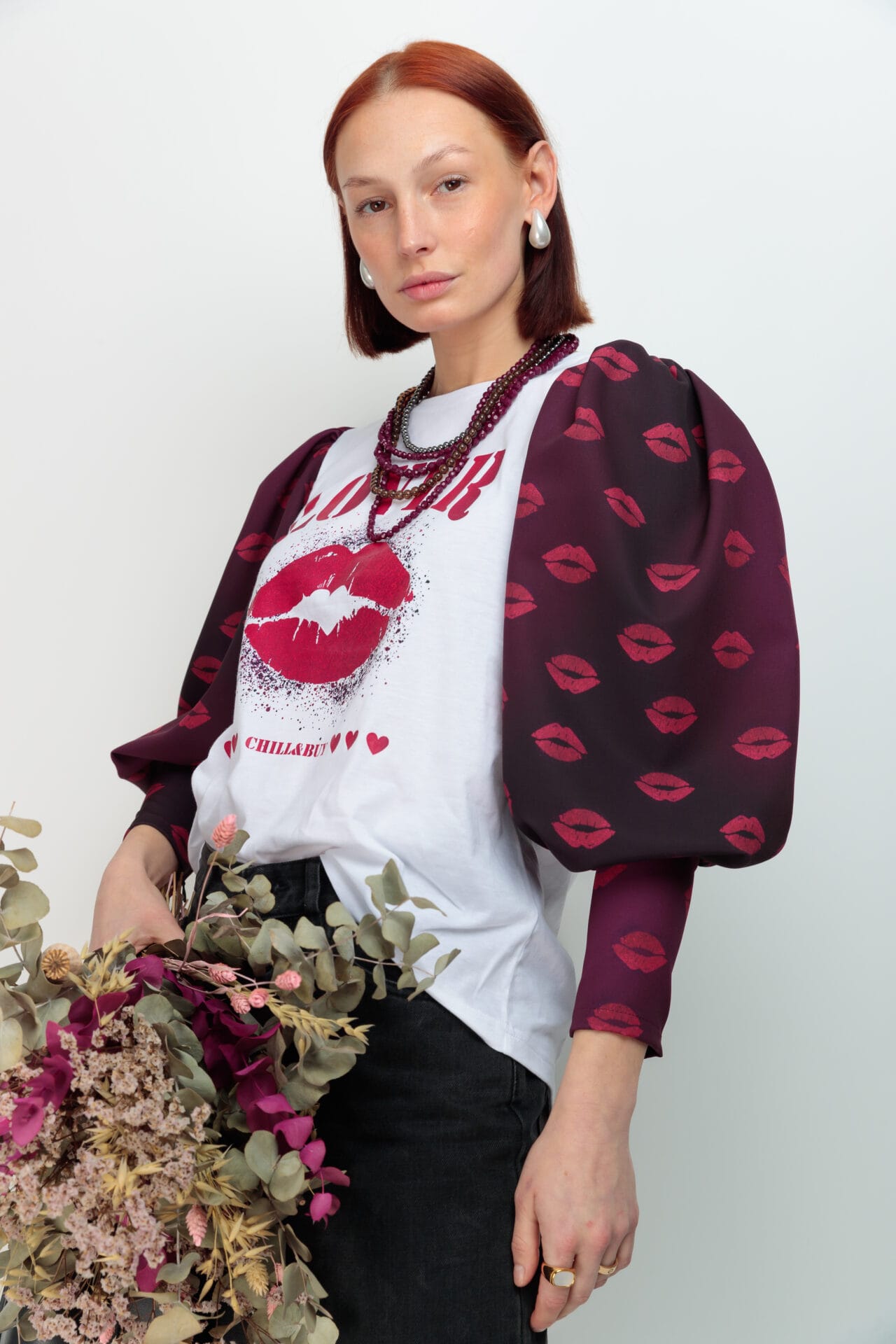 camiseta manga PASSION besos lover