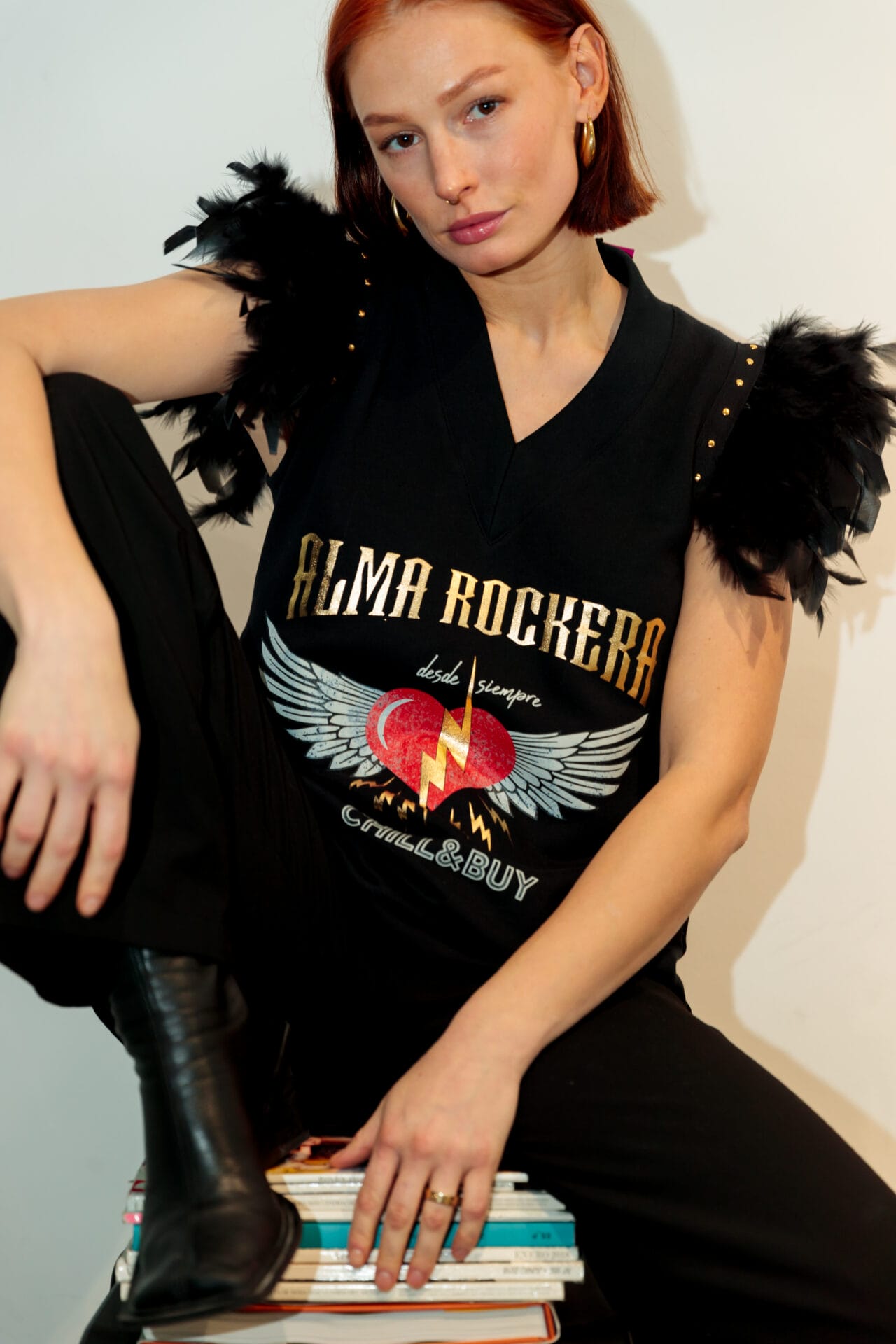 camiseta pico alma rockera