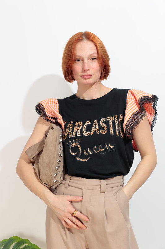 Camiseta Sarcastic Print