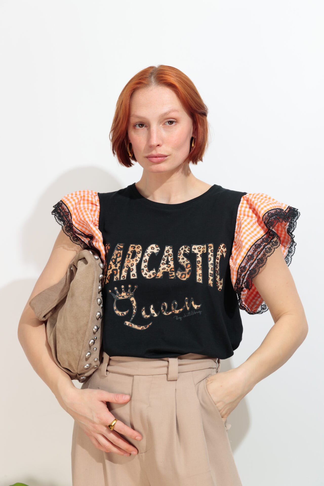 Camiseta Sarcastic Print