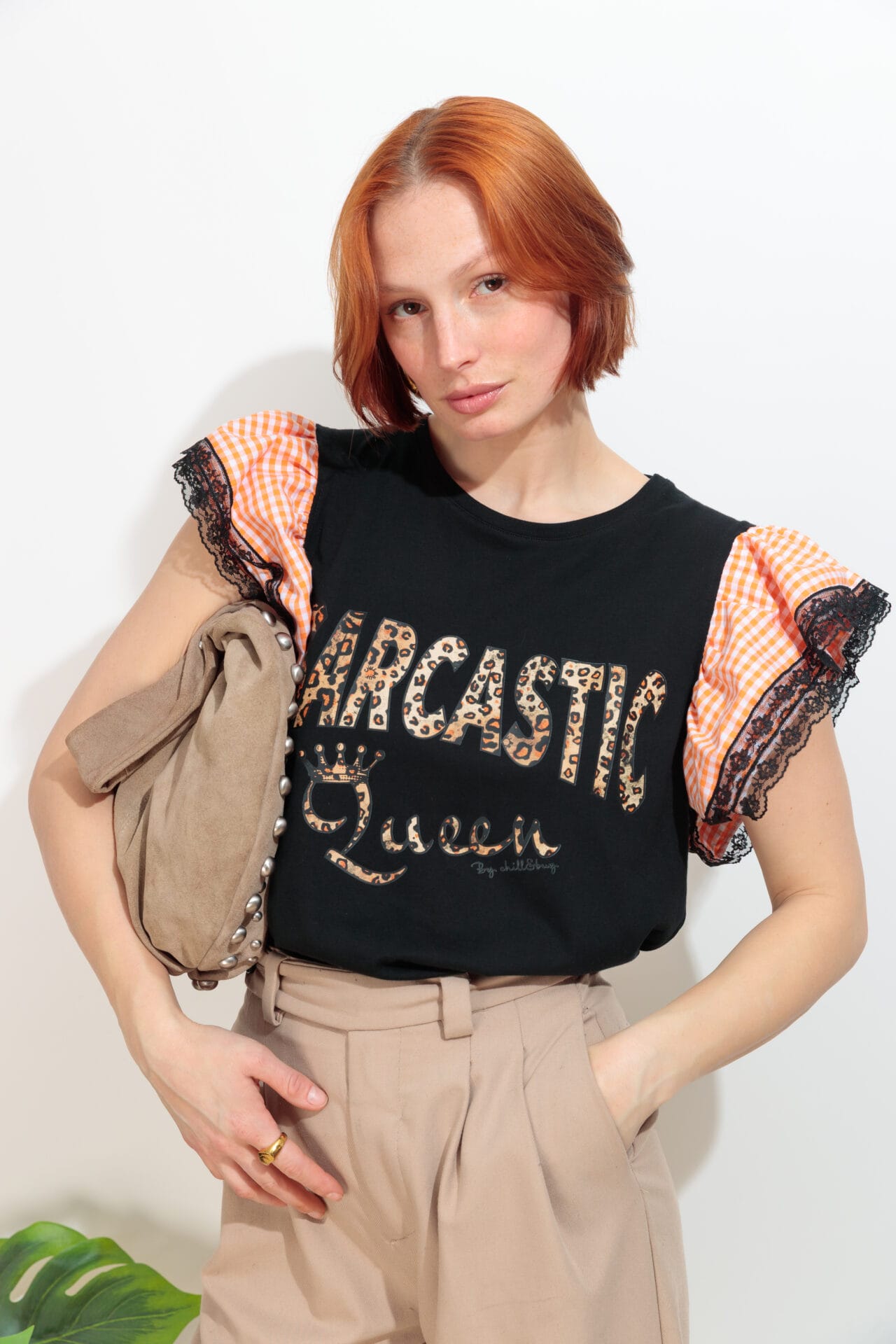 Camiseta Sarcastic Print