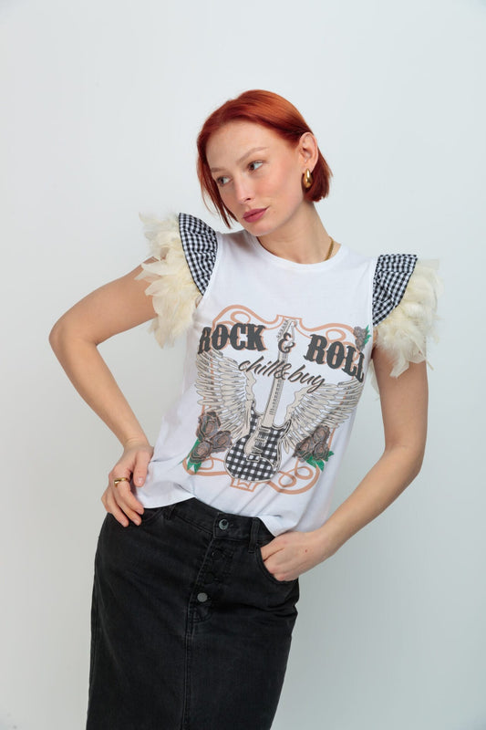 camiseta vichy guitarra festival