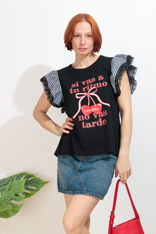 Camiseta Volantes Ritmo