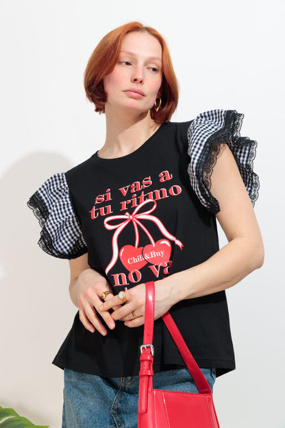 Camiseta Volantes Ritmo