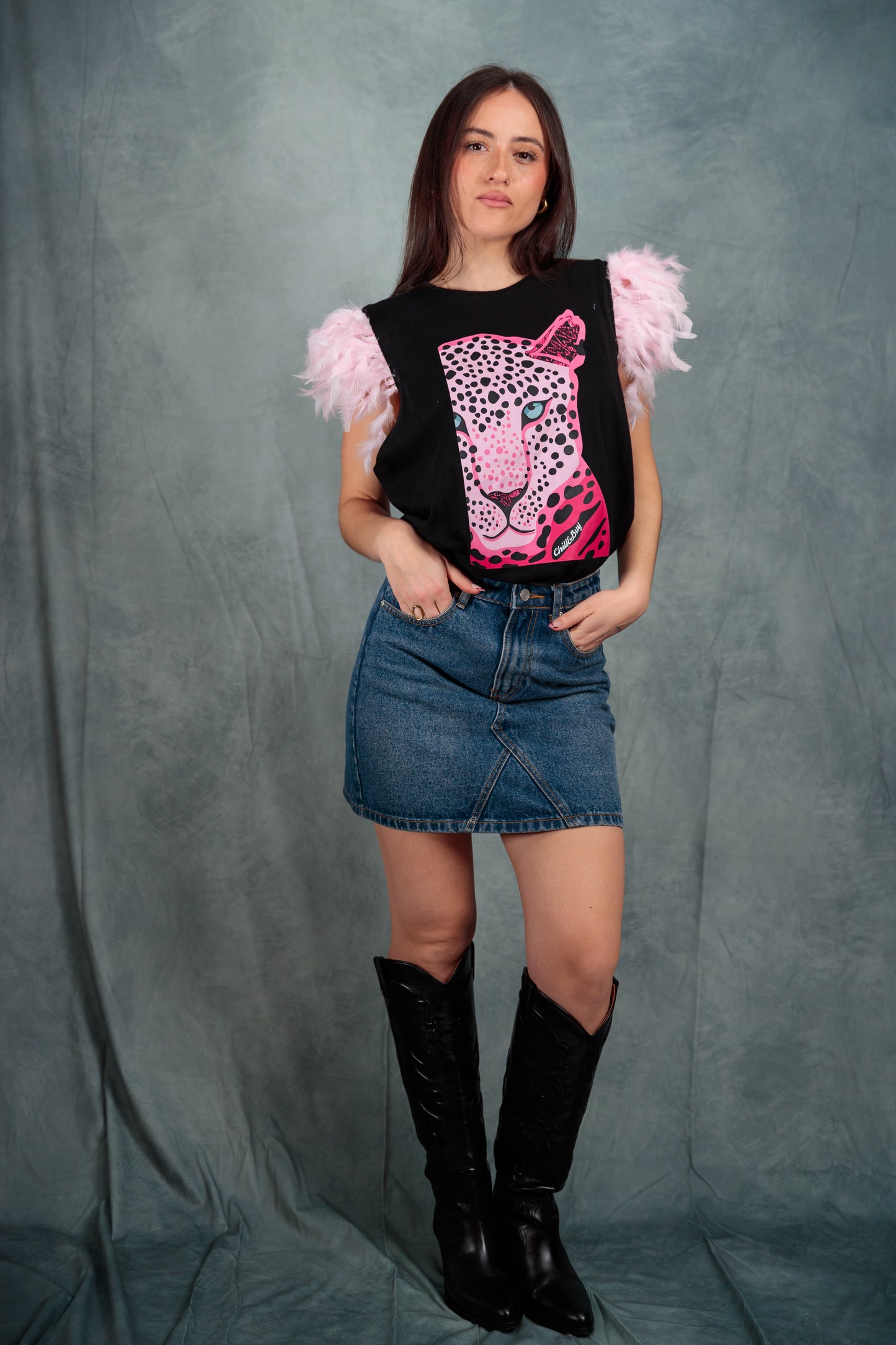 Camiseta Plumas Leo