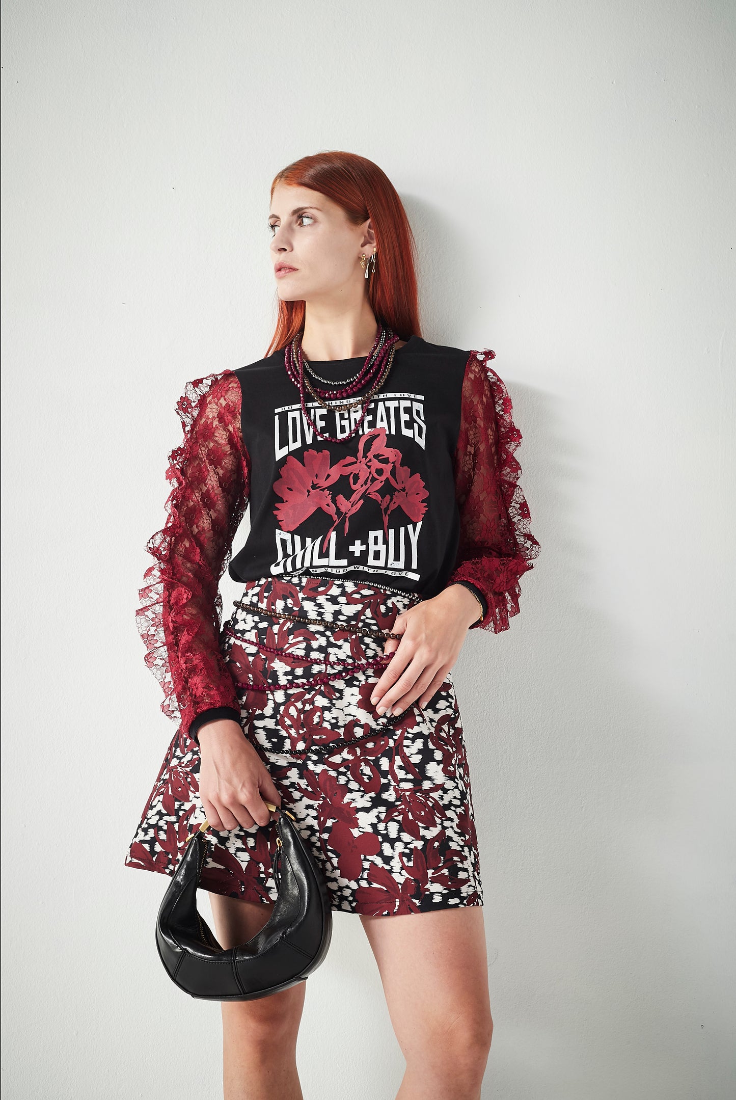 Camiseta Florine Granate Love