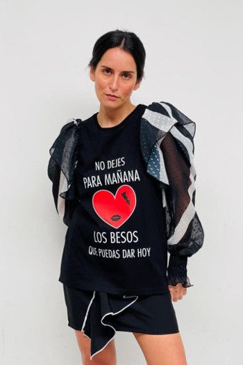 Camiseta Dulce Besos Corazón