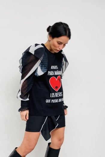 Camiseta Dulce Besos Corazón
