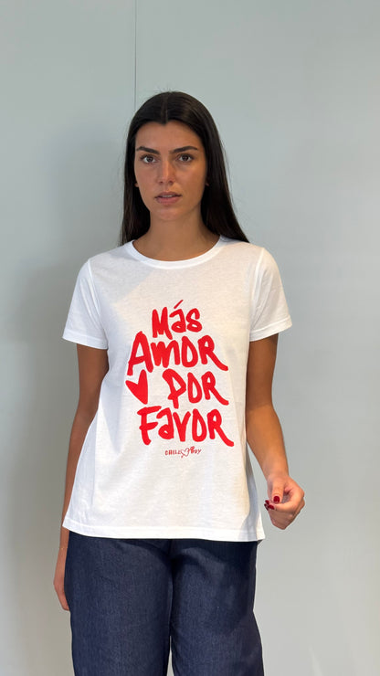 T-shirt Plus d'Amour Rouge