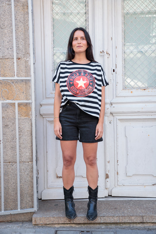 Camiseta Rayas Roll Lover