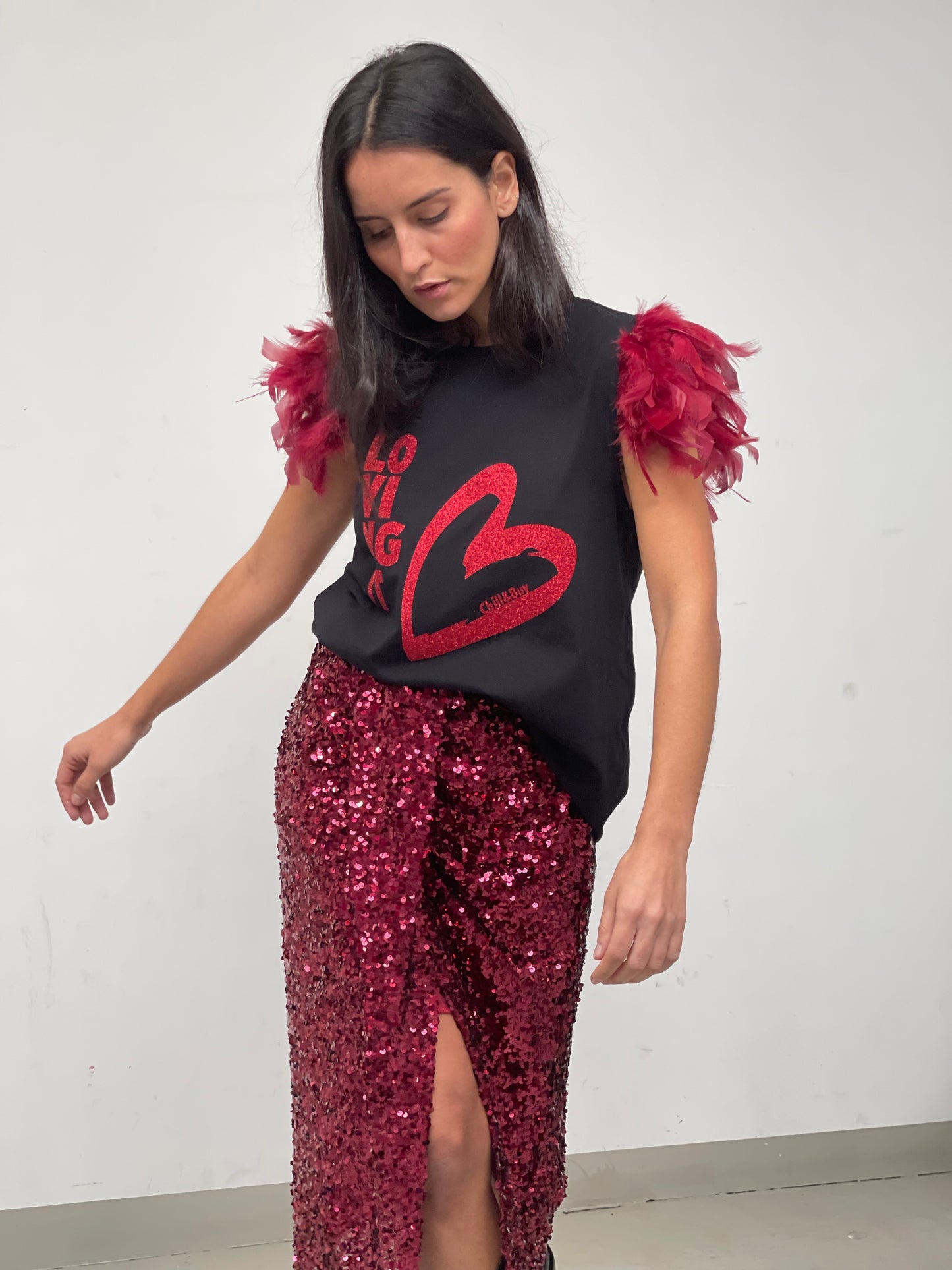 Camiseta Plumas Loving It