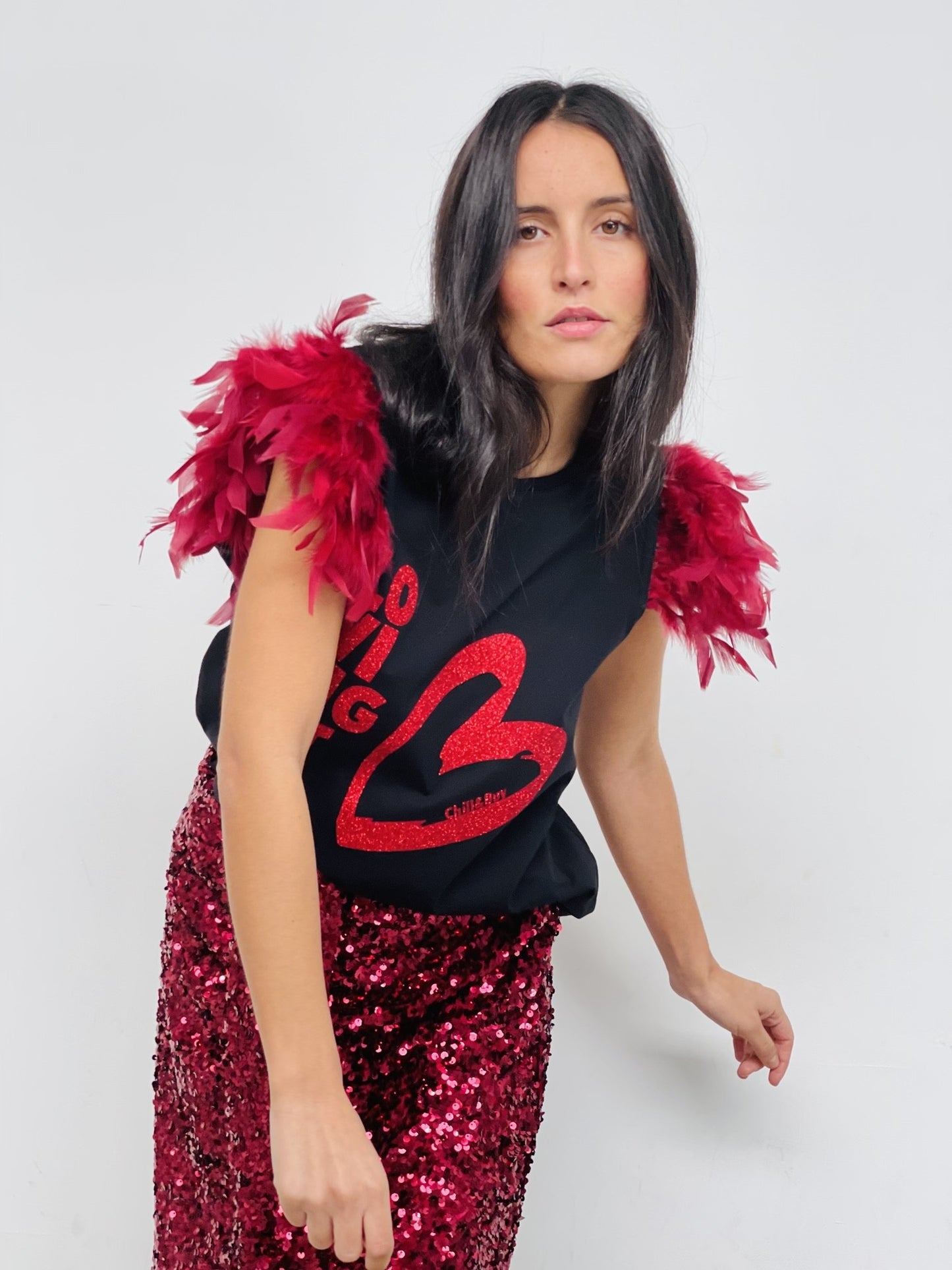 Camiseta Plumas Loving It