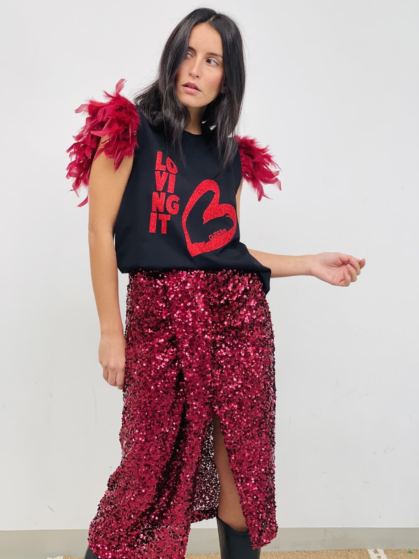 Camiseta Plumas Loving It