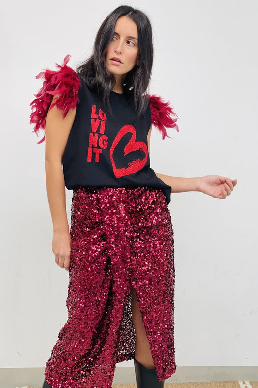 Camiseta Plumas Loving It