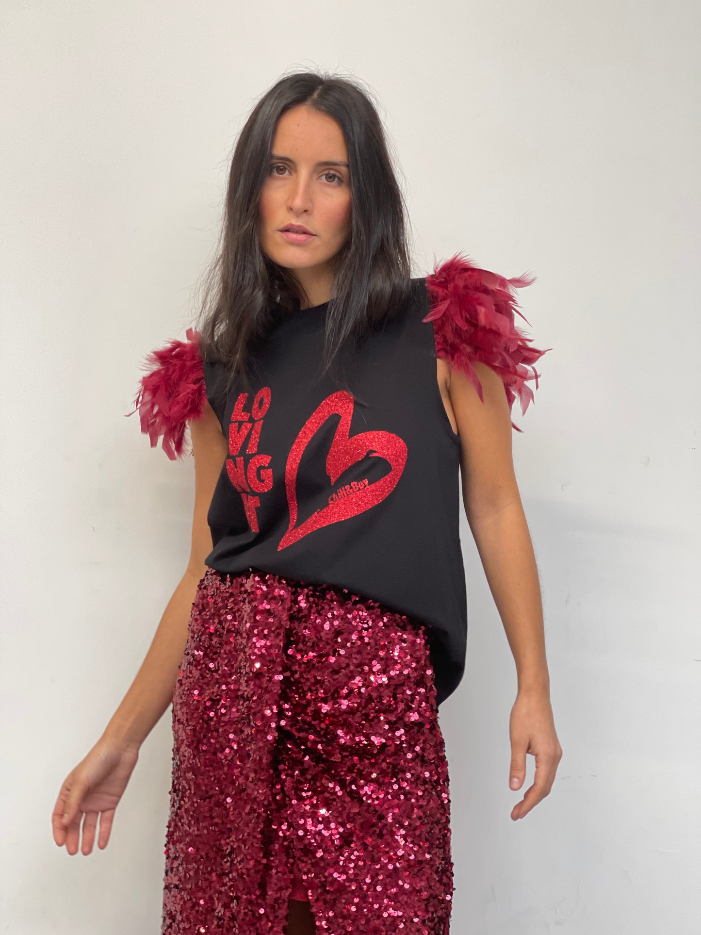 Camiseta Plumas Loving It