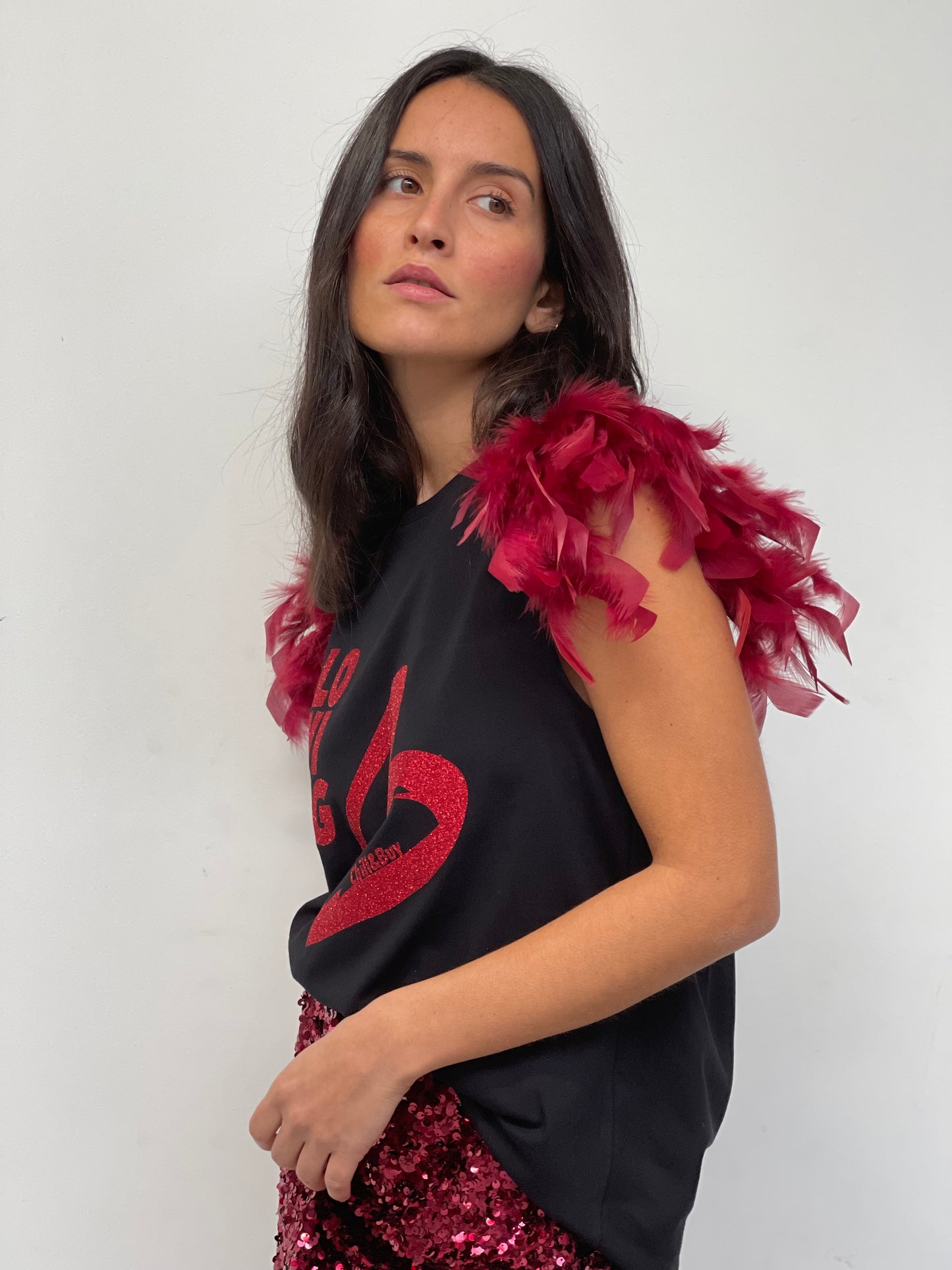 Camiseta Plumas Loving It