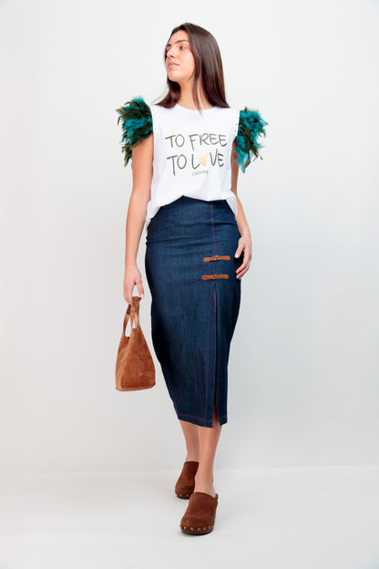 Camiseta Plumas To Free