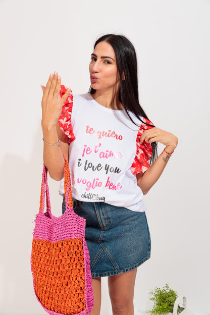 Camiseta Volantes Te Quiero