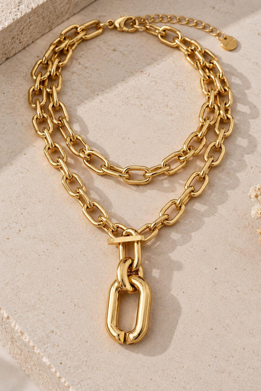 Collar Doble Dorado